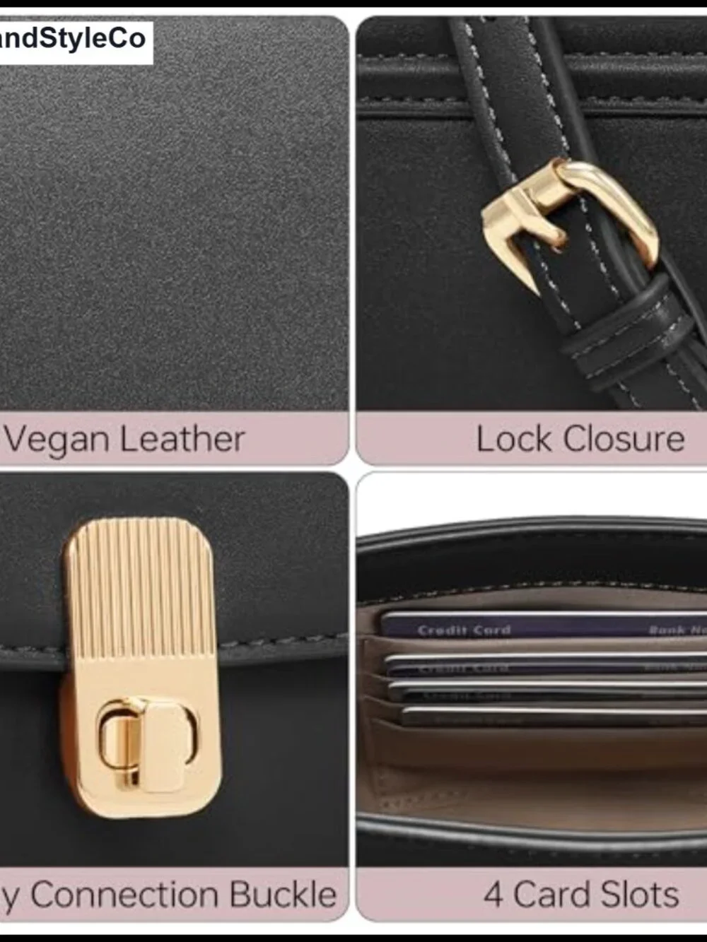 Vegan PU Leather Small Saddle Crossbody Bag with Adjustable Long Strap